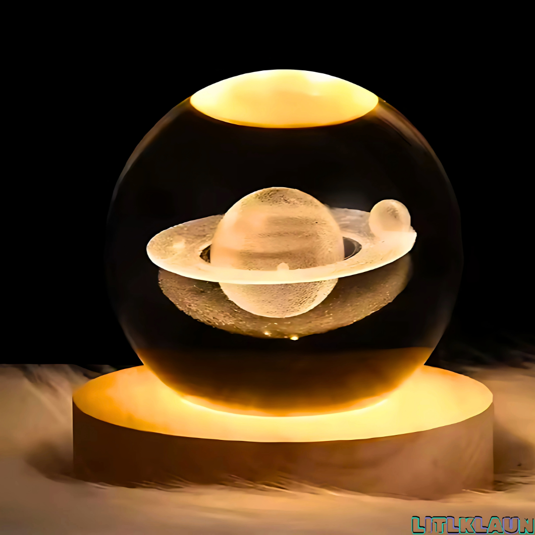 3D Kristalna lampa - Solarni sistem